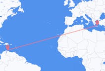 Flights from Aruba to Santorini