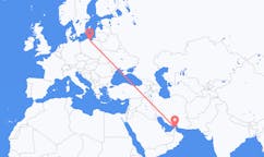 Flyrejser fra Ras al-Khaimah, De Forenede Arabiske Emirater til Gdansk, Polen