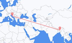出发地 印度斯希隆格目的地 克罗地亚扎达尔的航班