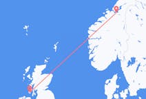 Vols depuis la ville de Trondheim vers la ville d'Islay