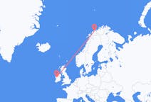Flyrejser fra Tromsö, Norge at banke, Irland