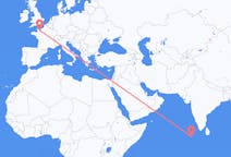 Flights from Dharavandhoo, Maldives to Caen, France