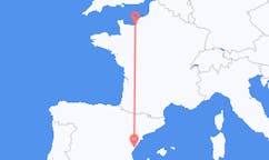Voli da Deauville, Francia a Castellón de la Plana, Spagna