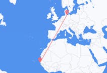 Flyrejser fra Dakar til Lübeck