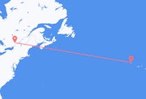 Lennot Ottawasta Corvon saarelle