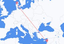 Flyg från Beirut, Lebanon till Karup, Mittjylland, Danmark