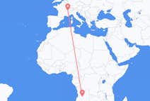 Flyreiser fra Kuito, Angola til Genève, Sveits