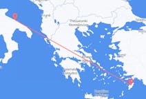 Flyg från Bari, Italien till Rhodes, England, Grekland
