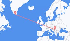 Flüge von Nanortalik, Grönland nach Belgrad, Serbien