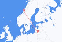 Flights from Namsos, Norway to Kaunas, Lithuania