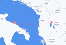 Vols d’Ohrid, Macédoine du Nord pour Bari, Italie