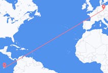 Flyreiser fra Baltra, Ecuador til Leipzig, Tyskland