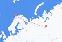 Vluchten van Soergoet naar Tromsø