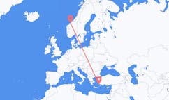 Flights from Kristiansund, Norway to Kos, Greece