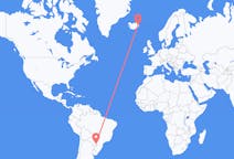 Flights from Puerto Iguazú, Argentina to Egilsstaðir, Iceland