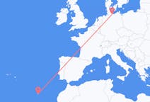 出发地 德国从 吕贝克目的地 葡萄牙丰沙尔的航班