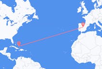 Flyg från Crooked Island, Bahamas till Madrid, Spanien
