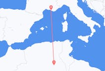 Flyrejser fra Hassi Messaoud, Algeriet til Marseille, Frankrig