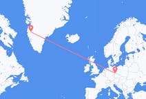 出发地 德国德累斯顿目的地 格陵兰坎格鲁斯苏克的航班