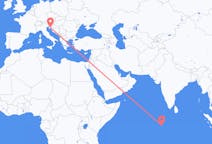 Flyrejser fra Gan, Maldiverne til Rijeka, Kroatien