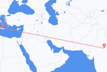 Vluchten van Gwalior, India naar Iraklion, Griekenland