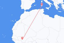 Flyreiser fra Bamako, til Cagliari