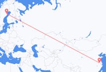 Flights from Nanjing, China to Skellefteå, Sweden
