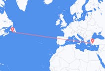 เที่ยวบิน จาก Saint-Pierre, แซงปีแยร์และมีเกอลง ไปยัง เดนิซลี, ตุรกี