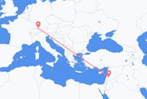 Flüge von Damaskus, Syrien nach Friedrichshafen, Deutschland