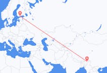 印度出发地 迪布鲁加尔飞往印度目的地 赫尔辛基的航班