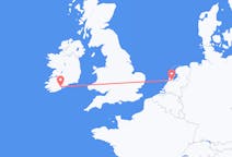 Vluchten van Cork, Ierland naar Amsterdam, Nederland