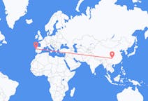 Flyg från Chongqing, Kina till Porto, Portugal