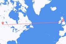 Flyg från Regina, Saskatchewan till Manchester