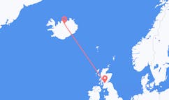 Flüge von Glasgow, Schottland nach Akureyri, Island