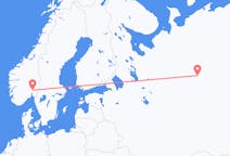 Fly fra Syktyvkar til Oslo