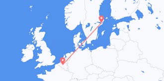 Flyrejser fra Belgien til Sverige