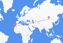 Flights from Ulaanbaatar, Mongolia to Las Palmas, Spain