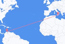 Flyreiser fra Riohacha, Colombia til Catania, Italia
