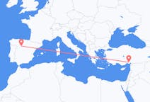 Flyreiser fra Valladolid, Spania til Adana, Tyrkia