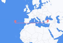 Flights from Santa Maria Island, Portugal to Konya, Turkey