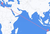 Flyreiser fra Karratha, Australia til Malta, Malta
