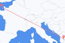 Flyreiser fra Ohrid, Nord-Makedonia til St Peter Port, Guernsey