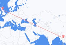 Flyreiser fra Chiang Rai-provinsen, Thailand til Edinburgh, Skottland