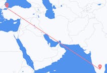 Flyrejser fra Bangalore, Indien til Istanbul, Tyrkiet