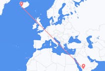 Flights from from Najran to Reykjavík
