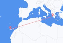 Flights from Zakynthos Island in Greece to Tenerife in Spain