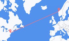 Flyreiser fra Allentown, USA til Ålesund, Norge