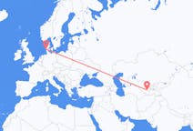 Loty z miasta Samarkanda do miasta Esbjerg