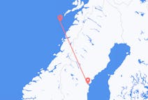 Fly fra Røst til Sundsvall