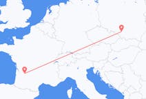 Flyrejser fra Katowice, Polen til Bergerac, Frankrig